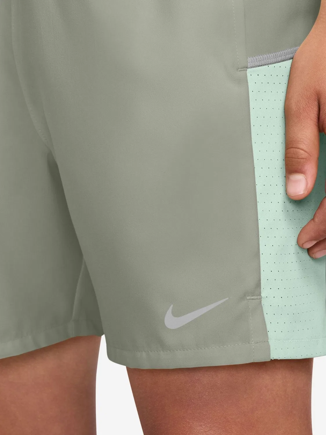 Шорты тренировочные Miler Nike, Spruce Fog Grey — фото 4