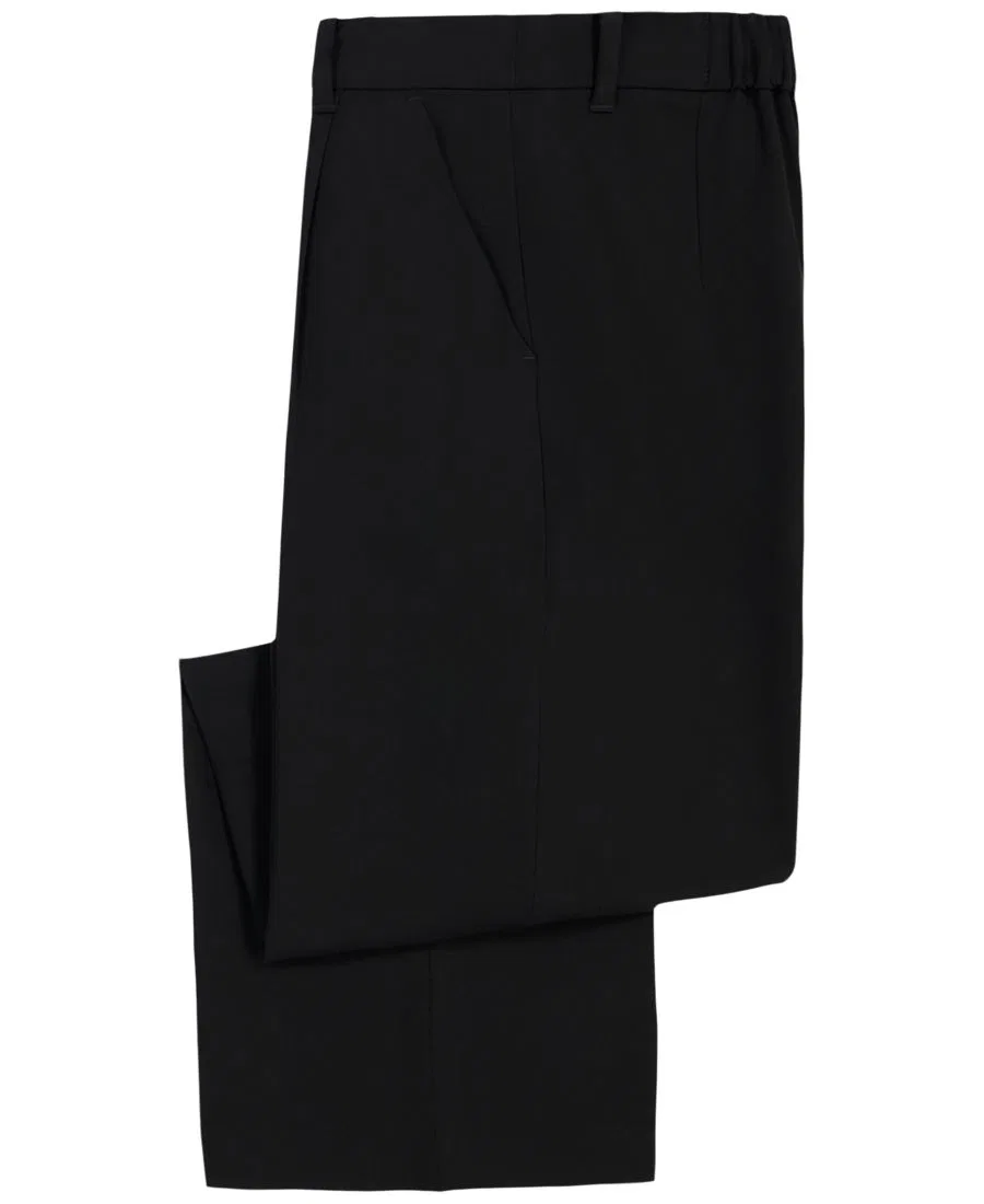 Брюки широкие с талией Calvin Klein, Black — фото 3