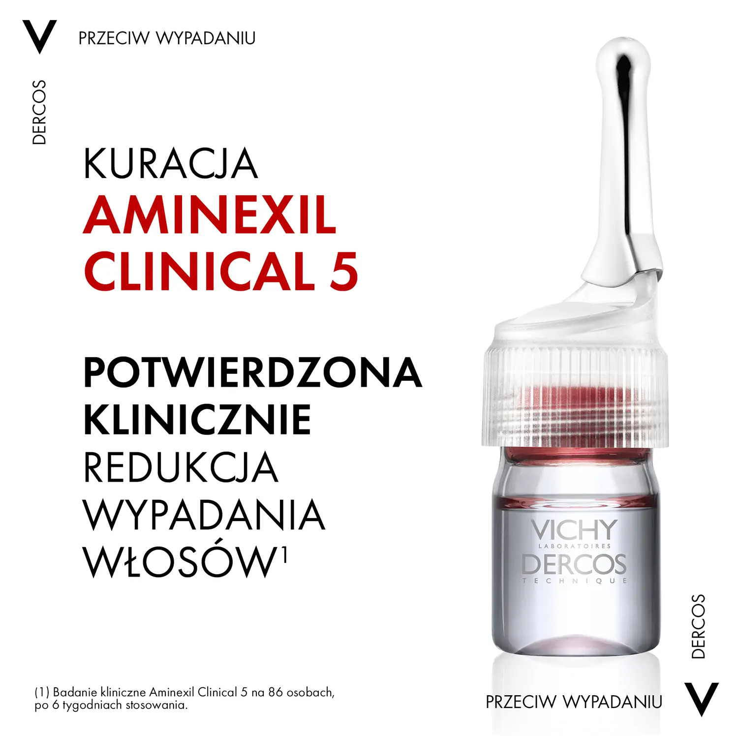 Vichy Dercos Aminexil Clinical 5 средство против выпадения волос в ампулах, 21 х 6 мл/1 упаковка — фото 3