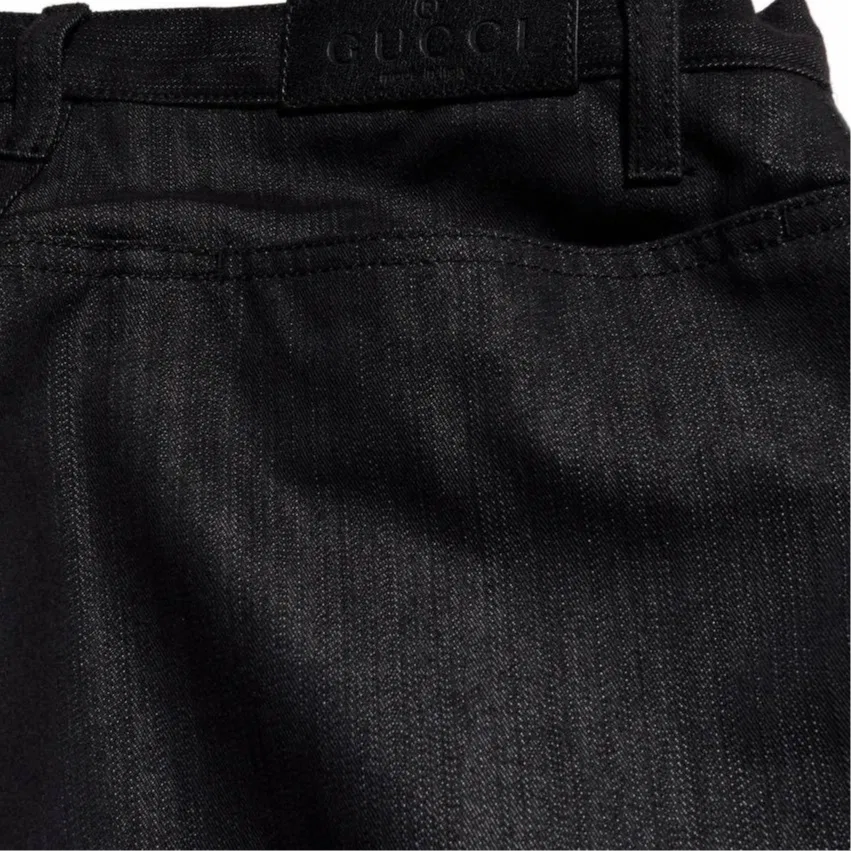 Мужские джинсы Black GUCCI — фото 3