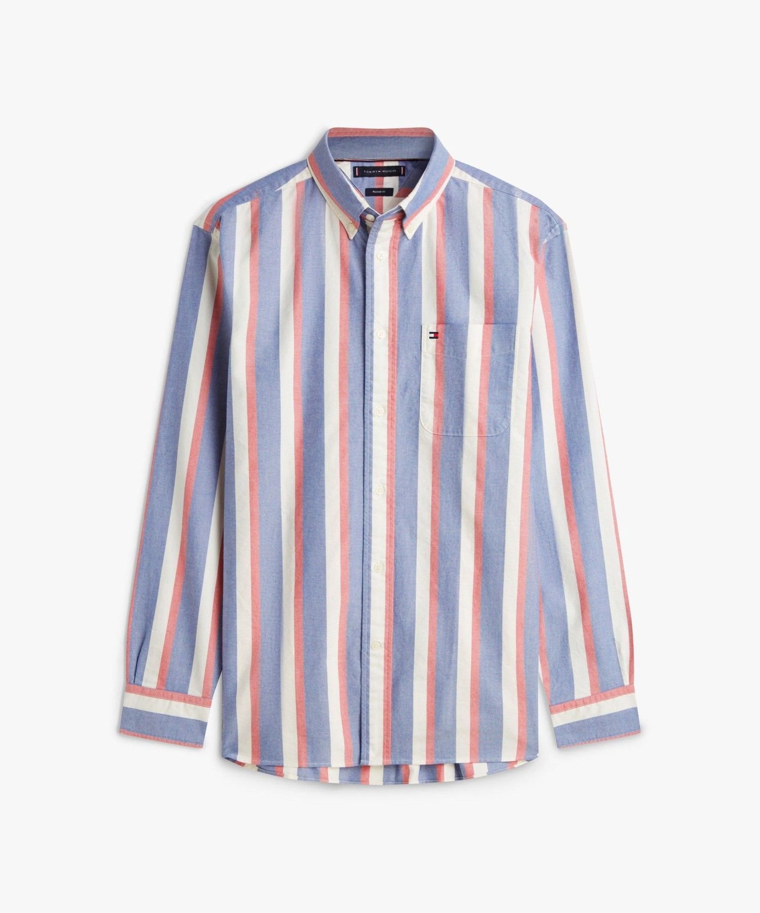 Рубашка Heritage Oxford Icon Stripe TOMMY HILFIGER, Black 0A4 — фото 4