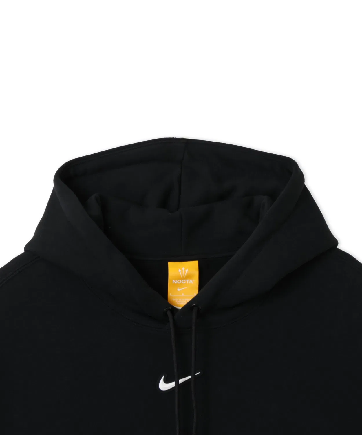 Мужской флисовый пуловер-худи с длинным рукавомNOCTA NIKE, Черный — фото 4
