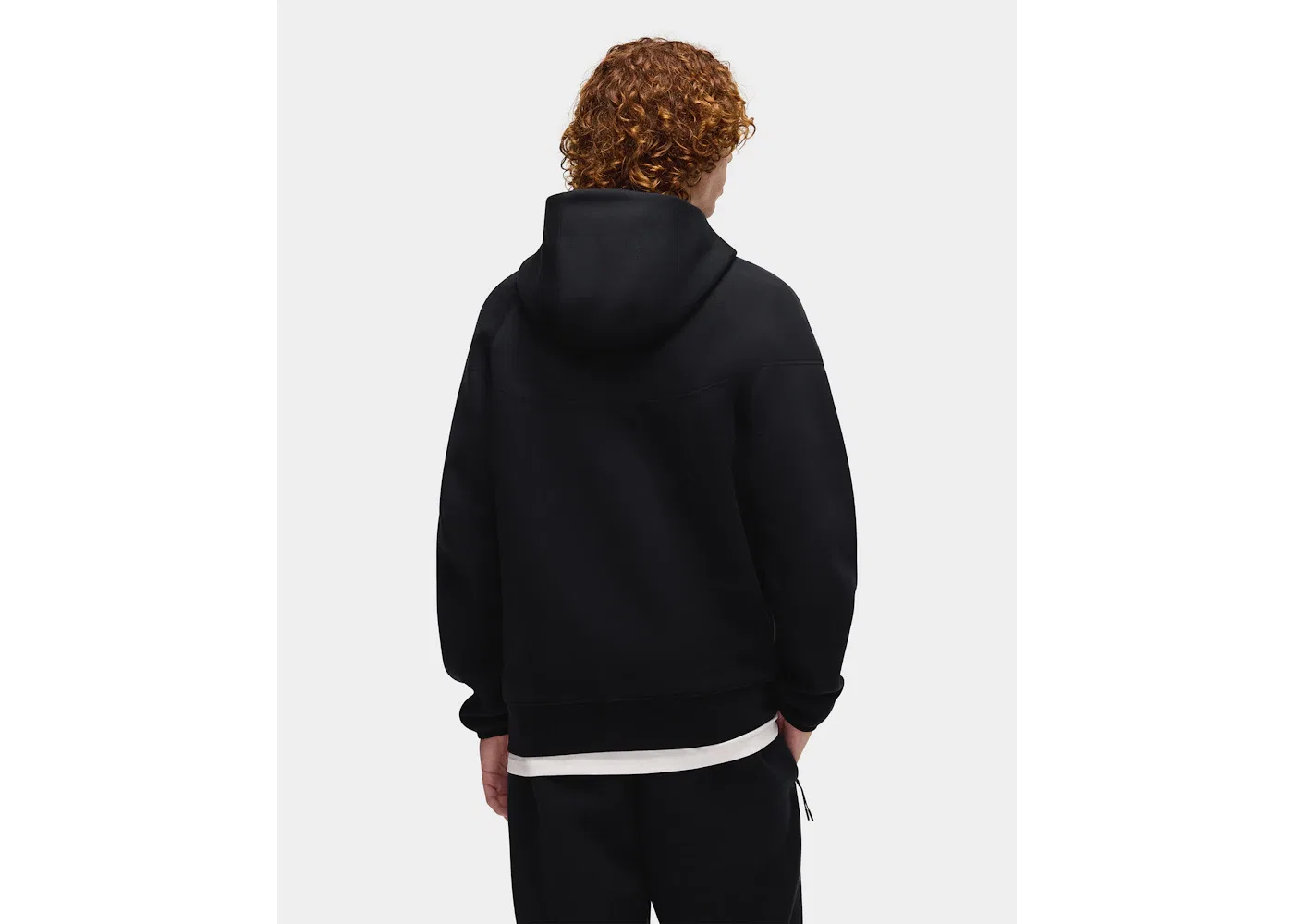 Мужская худи с молнией Nike Tech Fleece Windrunner, Black/Black — фото 4
