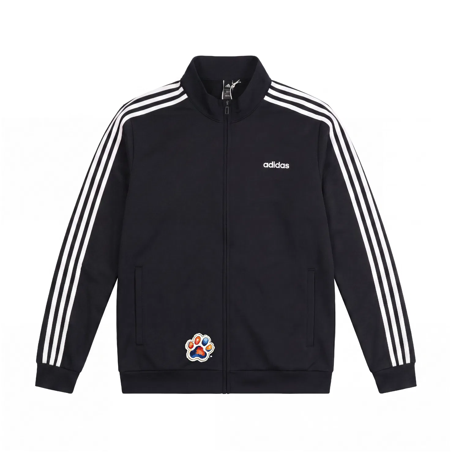 Мужская куртка с воротником-стойкой Adidas ESSENTIALS, Черный