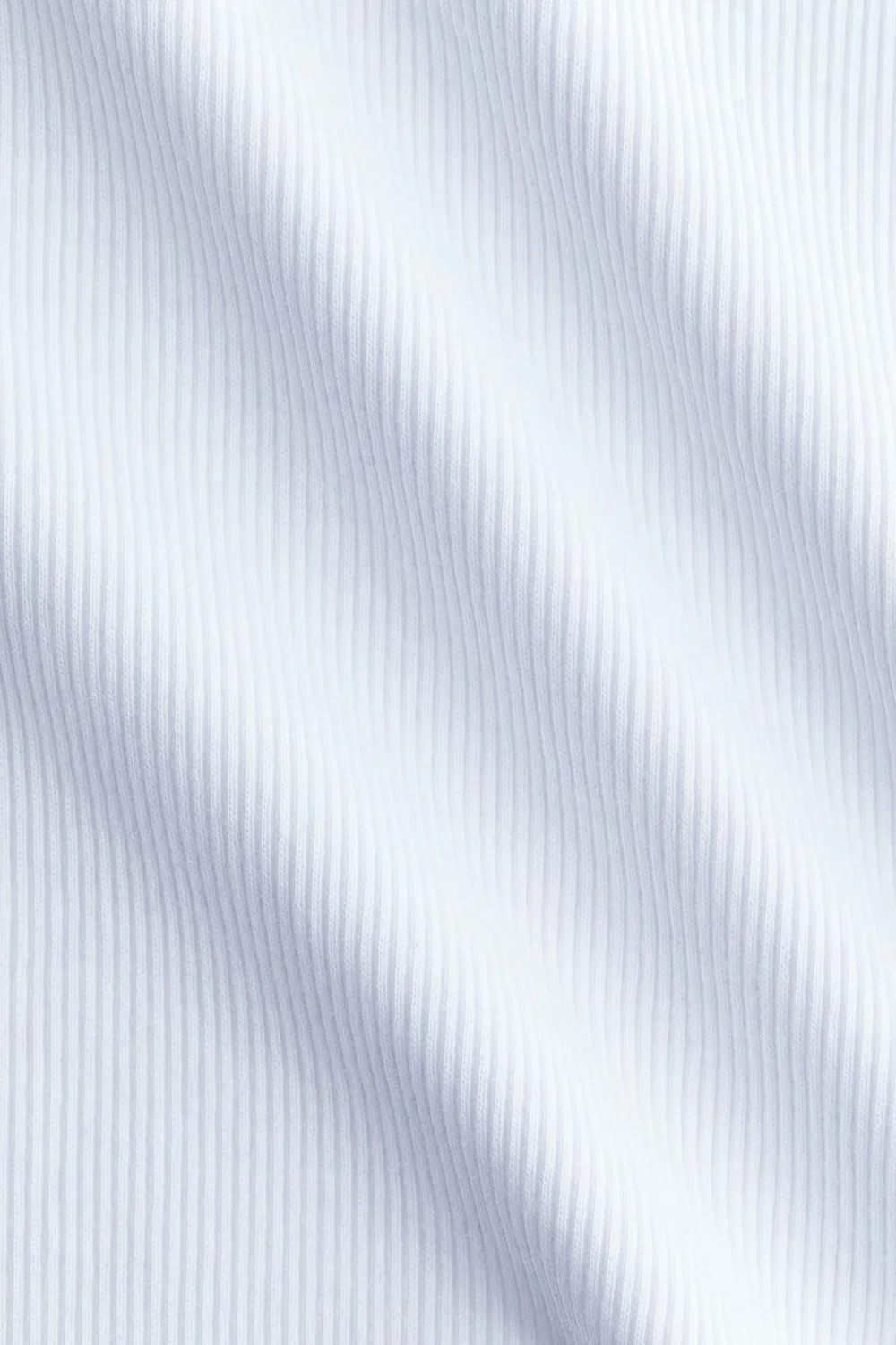 Топ из ребристого хлопка H&M, Weiß — фото 2