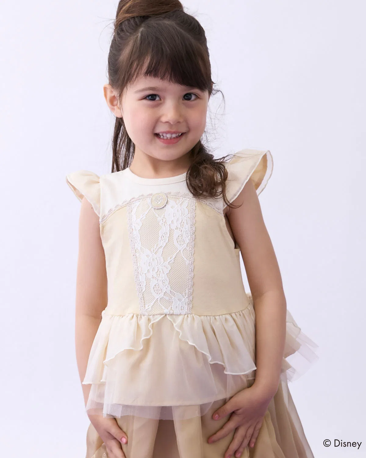 Детская туника-платье с принтом Disney Belle Yellow petit main, Yellow