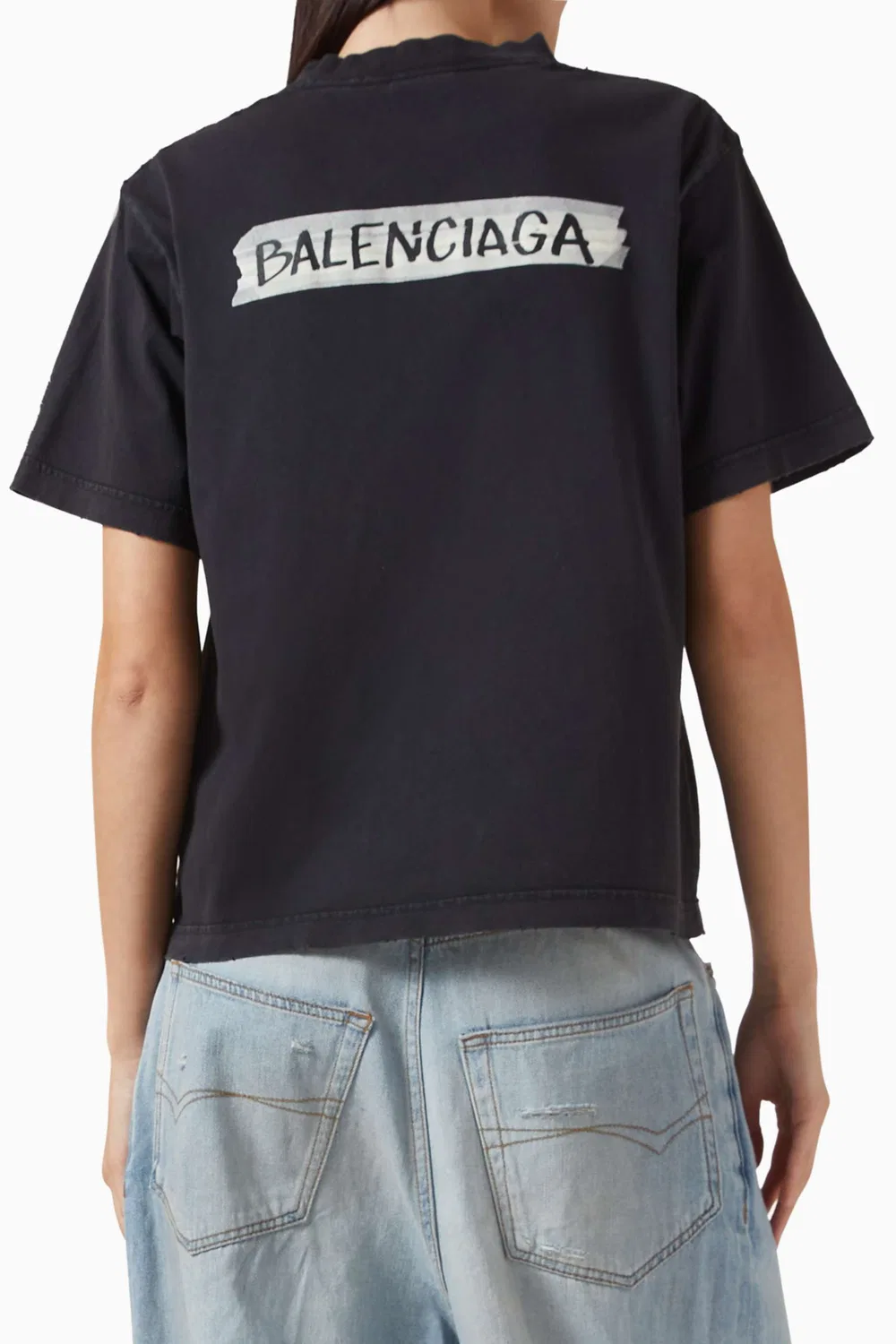 Футболка с принтом Masking Tape Balenciaga — фото 3