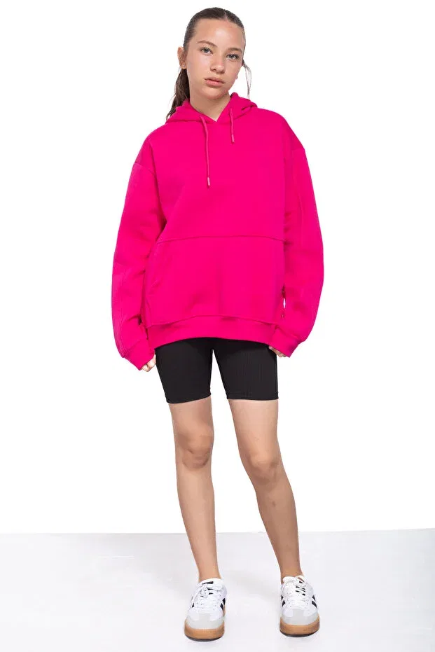Детское худи для девочек с длинным рукавом Cansın Mini, Fuchsia