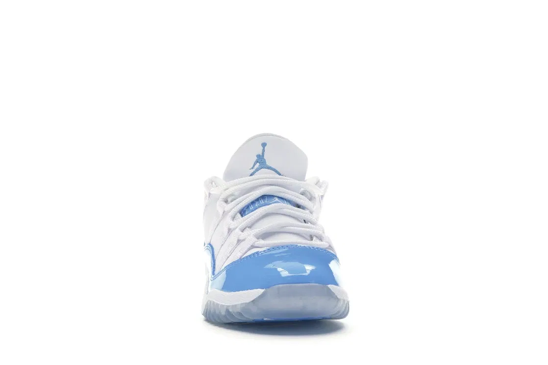 Детские кроссовки с низким верхом Jordan 11 Retro Low Jordan, White/University Blue-Black — фото 2