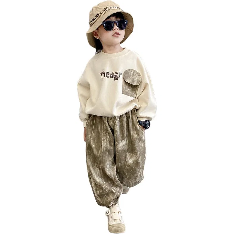 Детский спортивный комплект в стиле хип-хоп Lanza, Beige Apricot