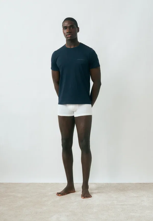 Комплект из двух базовых футболок Parte alta с круглым вырезом Emporio Armani, синий — фото 2