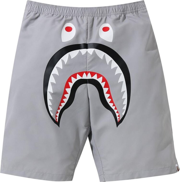 

Шорты BAPE Shark Beach Shorts 'Grey', серый