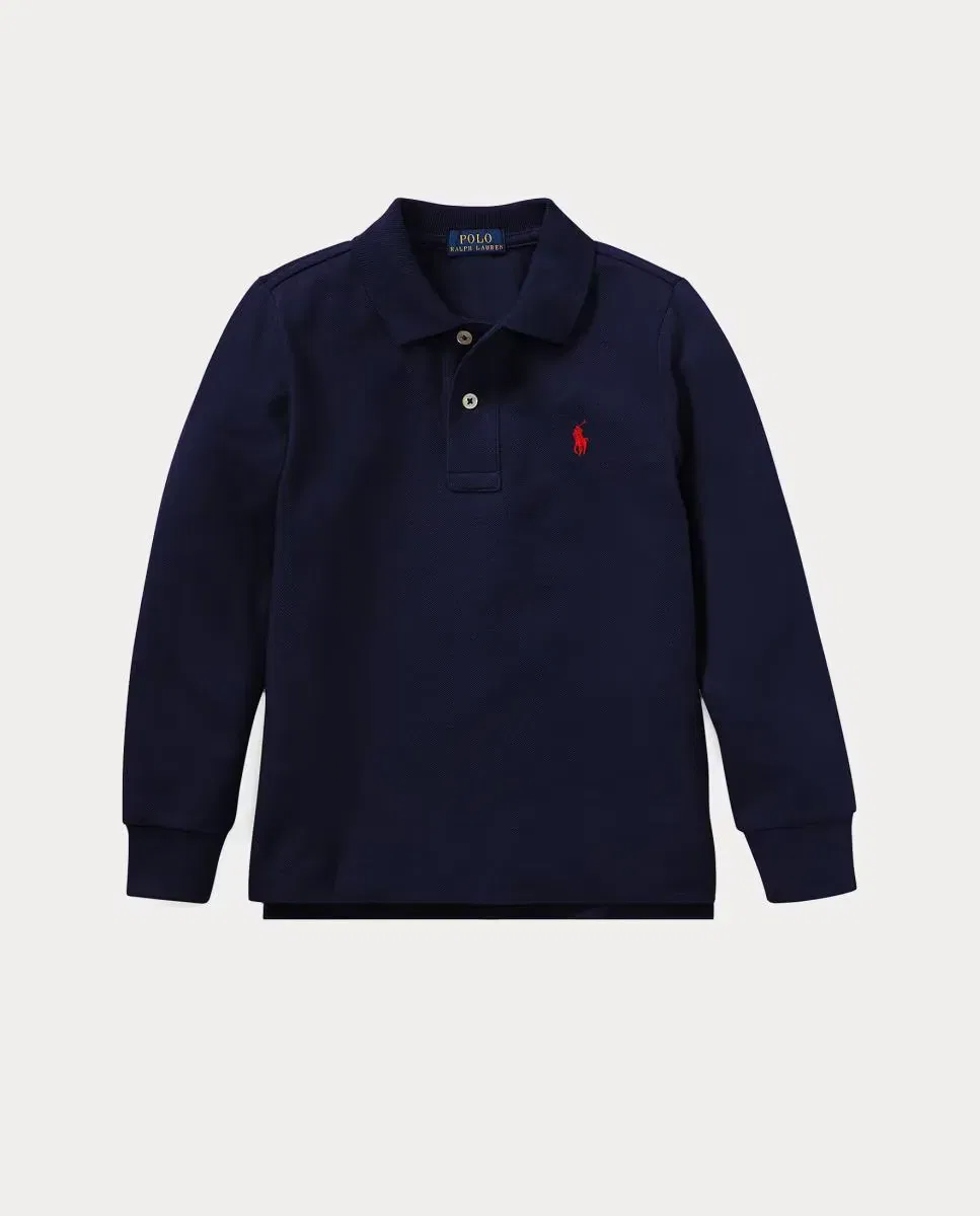 Детское поло с длинным рукавом Polo Ralph Lauren, Azul Marino