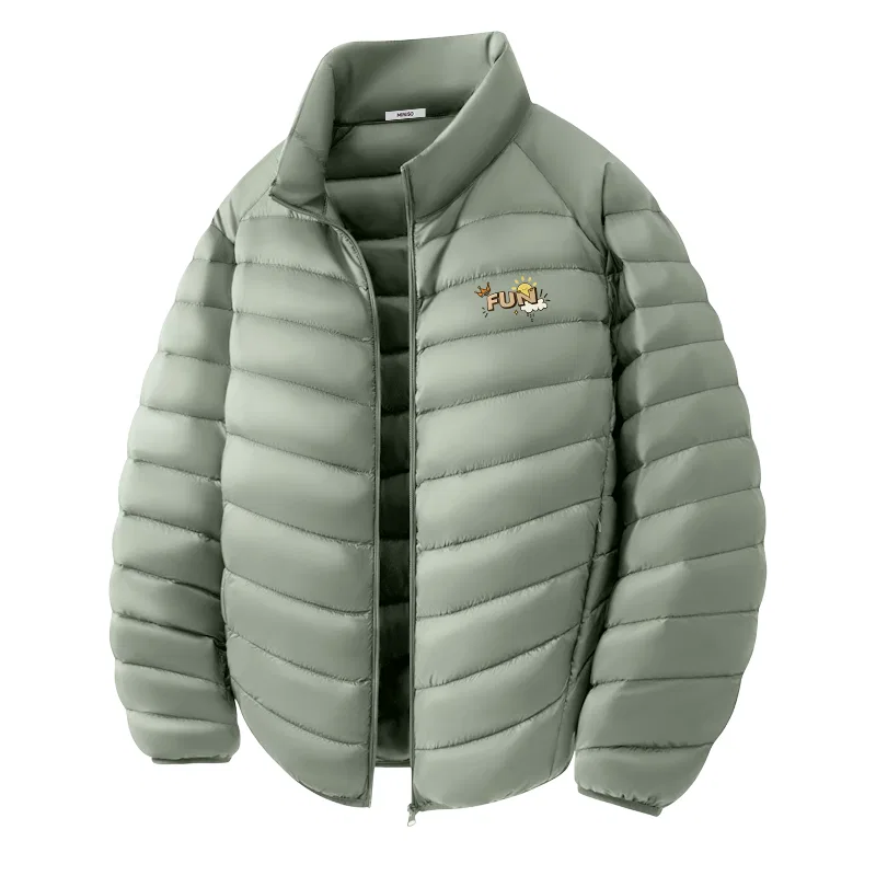 Детский пуховик Academic Style MINISO, Pea Green (Ma Life of Happiness Chest Logo)