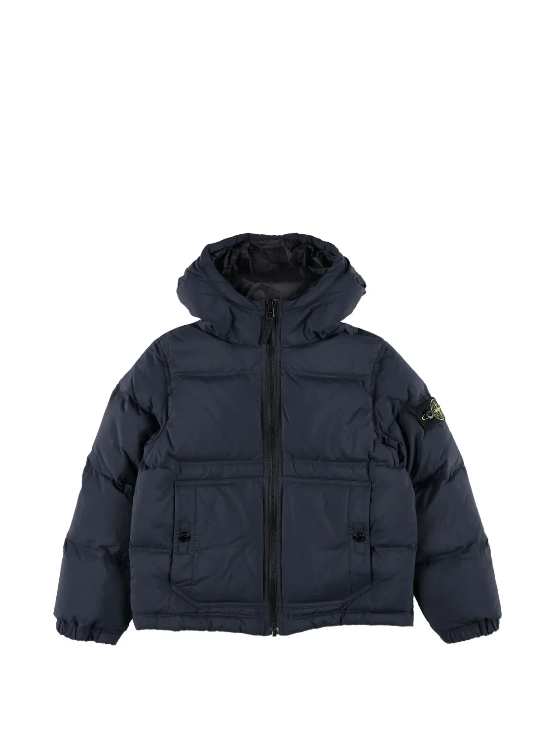 Матовая стеганая куртка Stone Island Junior, синий