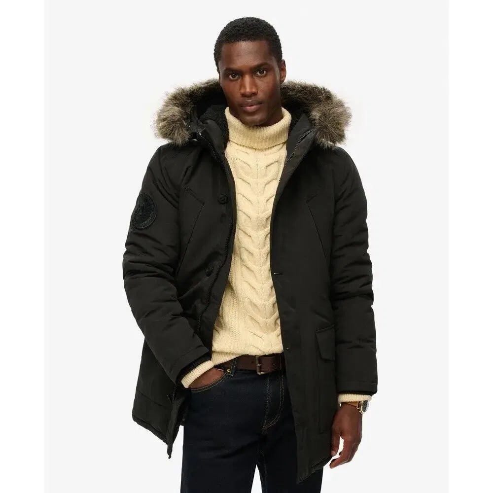 Женская парка с капюшоном и искусственным мехом Superdry Everest — фото 4