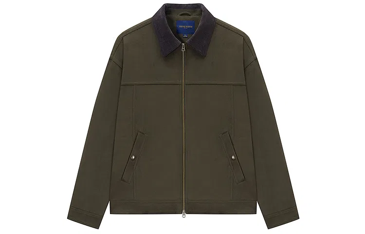 Детская куртка с отложным воротником из искусственной замши Модель Barnfit Jacket Teenie Weenie Men, Army Green