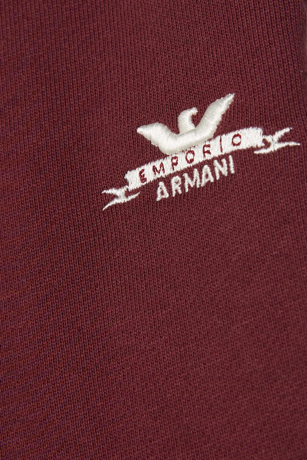 Штаны спортивные хлопковые Logo Sweat Pants Emporio Armani, красный — фото 3