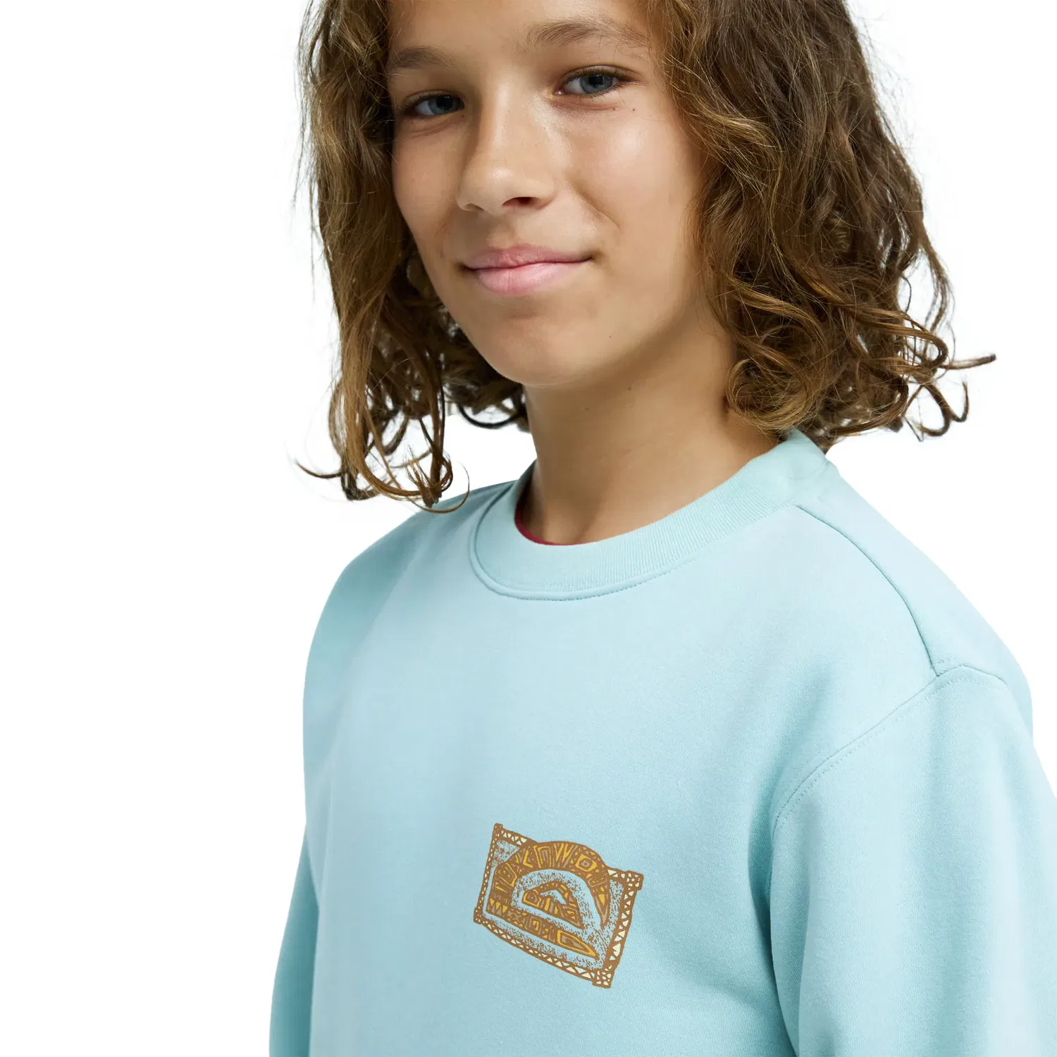 Детская кофта с принтом Quiksilver, Azul — фото 4