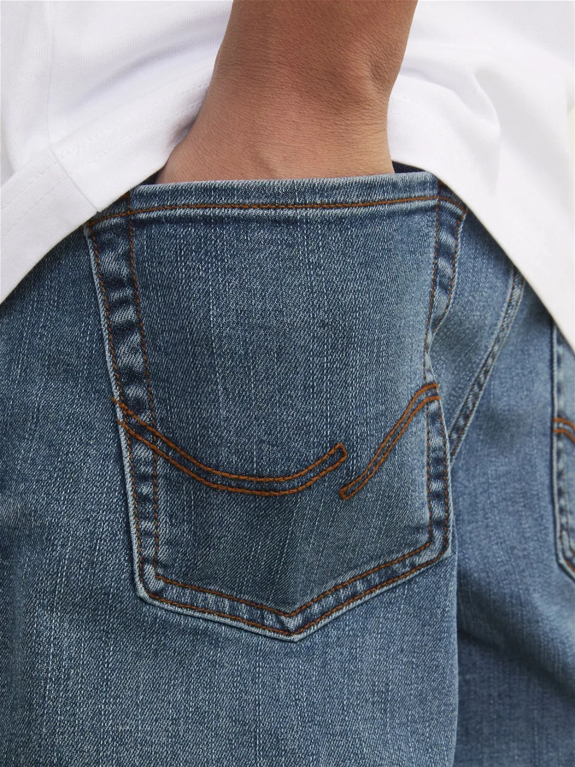 Джинсы Regular Fit Clark, JACK & JONES Junior, синие — фото 3