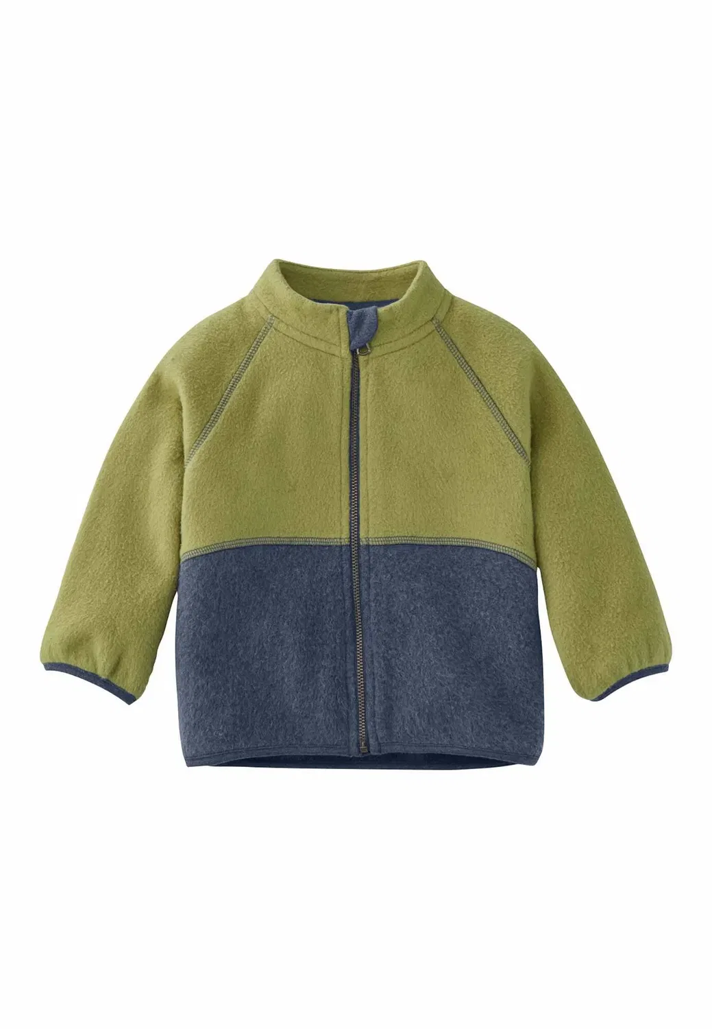 Куртка переходная из софтфлиса Softfleece Hessnatur, зеленый — фото 3