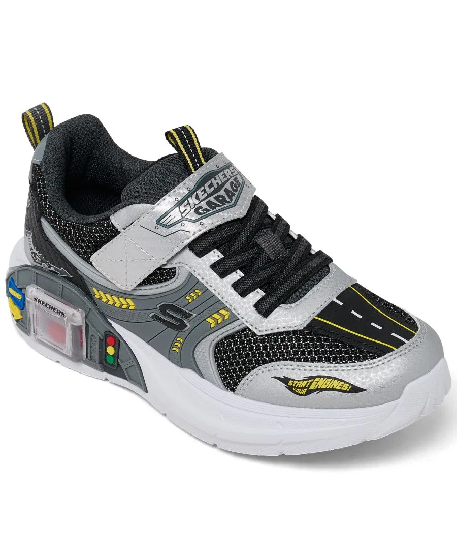 Кроссовки детские с отделением для игрушек Garage Lifestyle Skechers, Silver Black