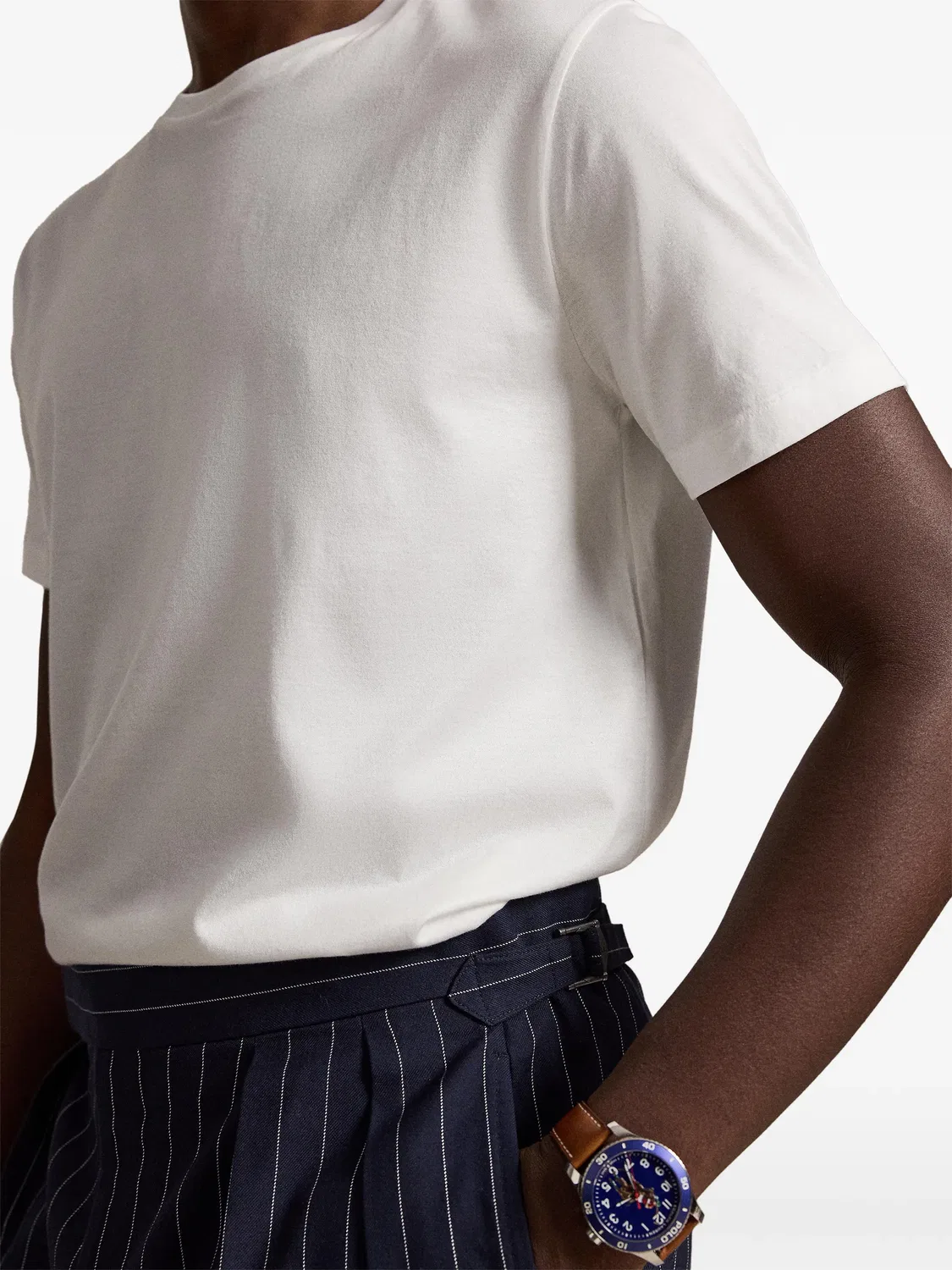 Футболка с круглым вырезом белая Polo Ralph Lauren, белый — фото 2