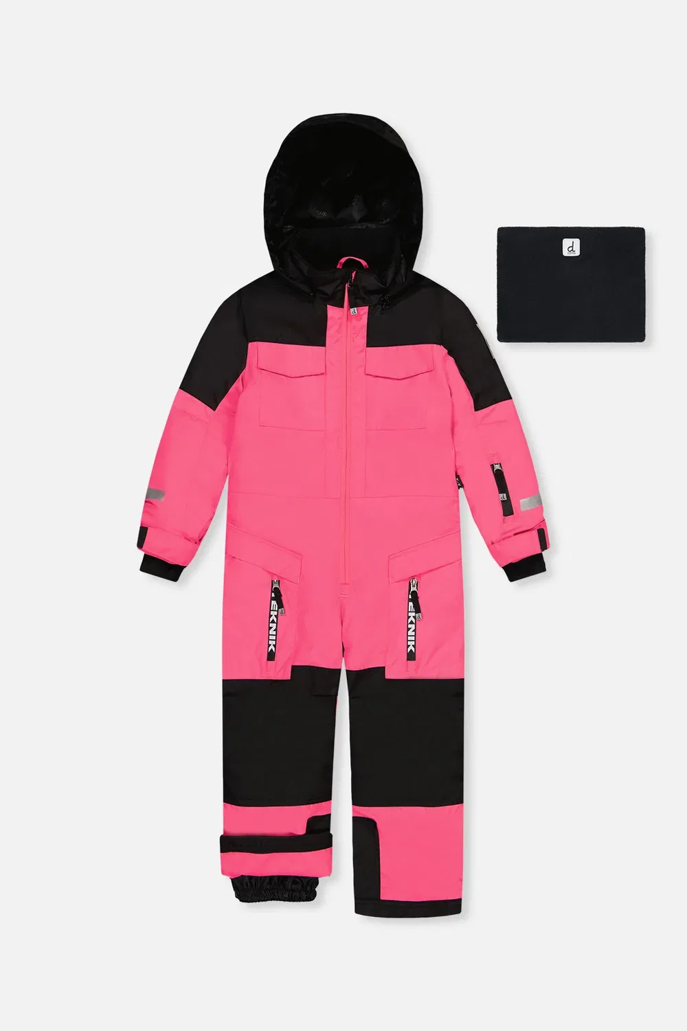 Детский комбинезон-снегоход с утеплителем PrimaLoft Teknik Snowsuit Deux par Deux, Bright Pink