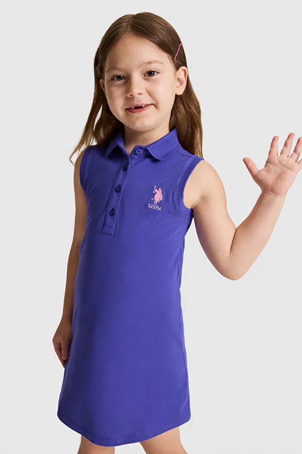 Детское платье для девочек без рукавов U.S. Polo Assn., Purple — фото 4