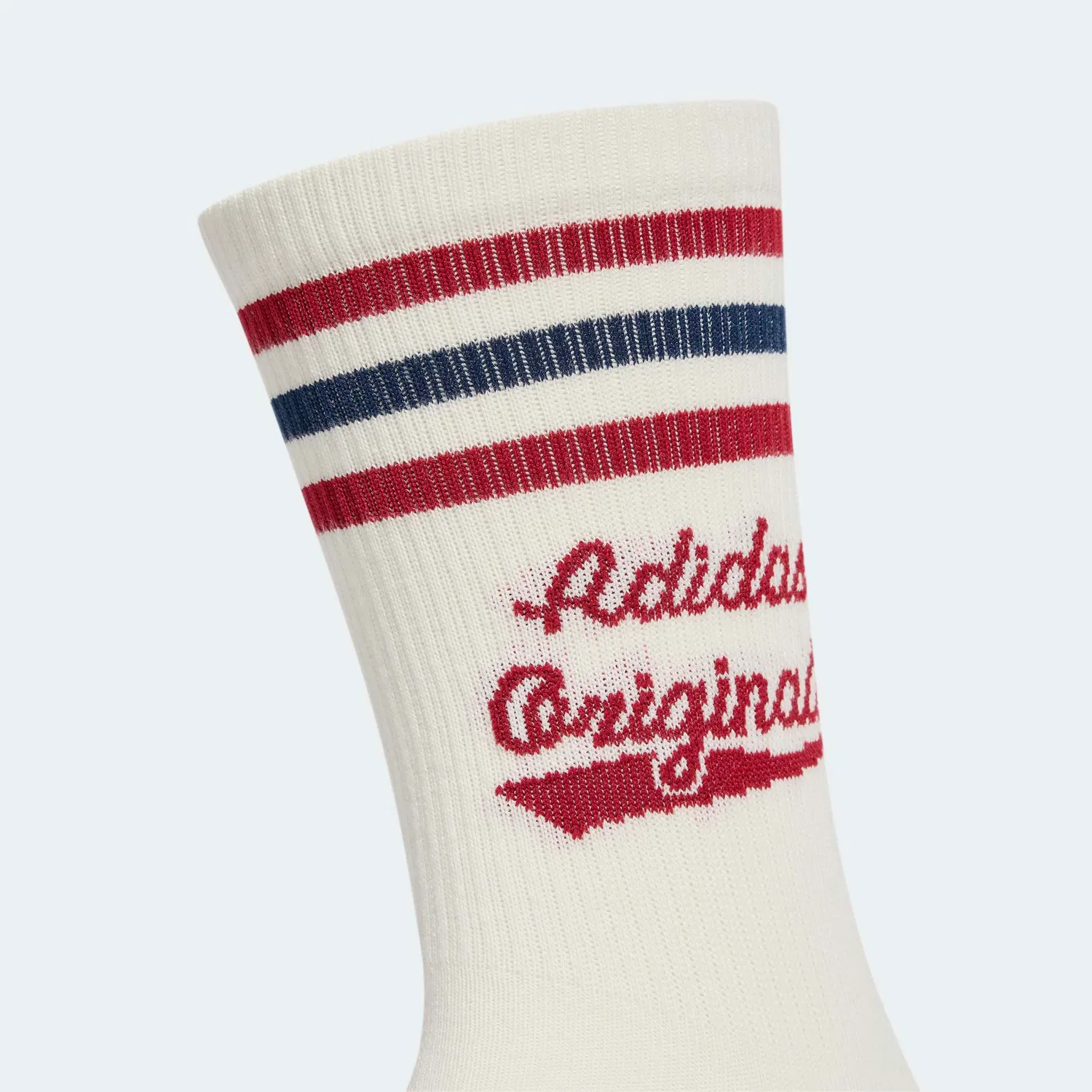 Женские спортивные носки с ретро-графикой Adidas Originals, Cloud White/Night Indigo/Team Victory Red — фото 4