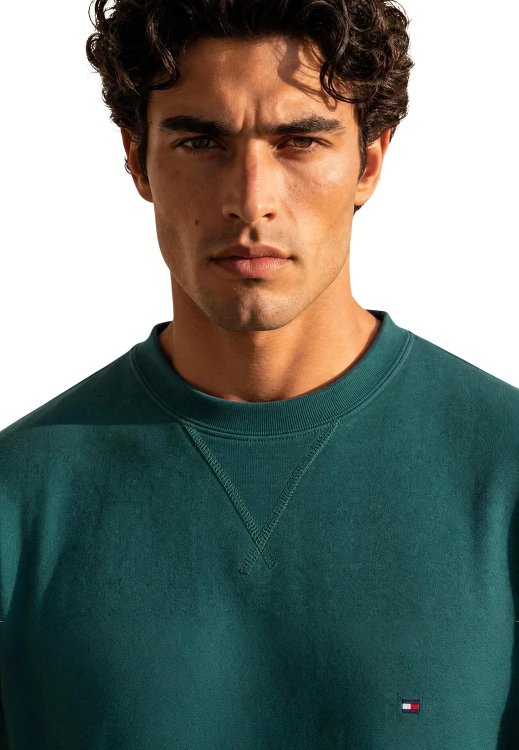 Мужской свитшот с длинным рукавом ESS SEASONAL FLEECE Tommy Hilfiger, Green — фото 2