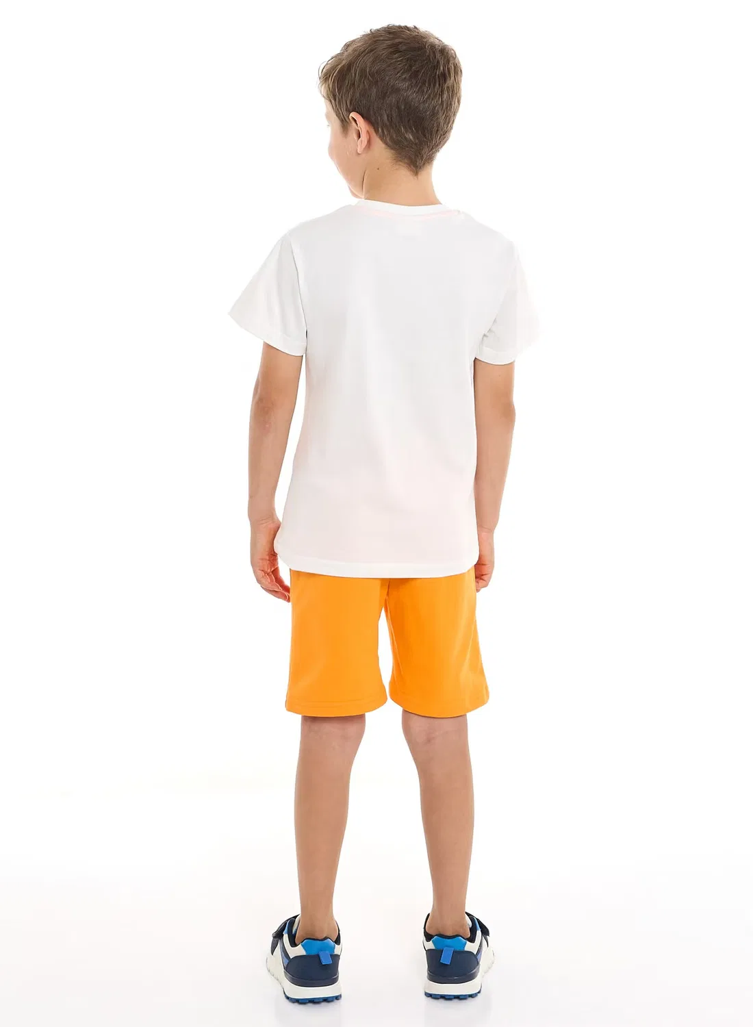Комплект футболка и шорты с коротким рукавом Classic Cotton Victor And Jane, айвори — фото 2