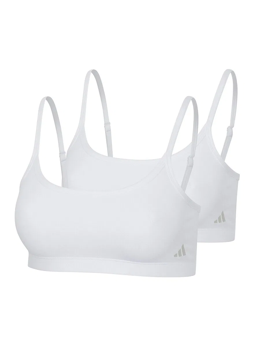 Бюстгальтер-бралетт ADIDAS ORIGINALS 'Sport Active Modal Comfort' белого цвета — фото 2