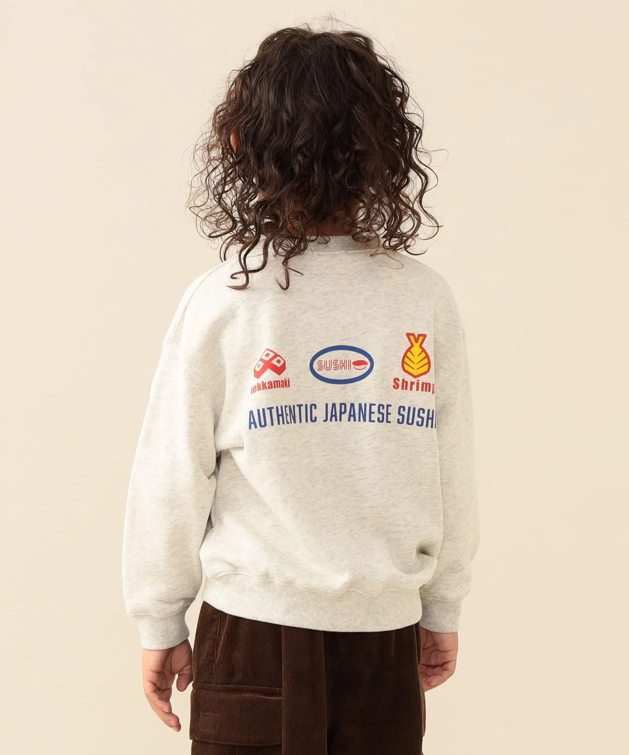 Детский свитшот с длинным рукавомBEAMS mini, White