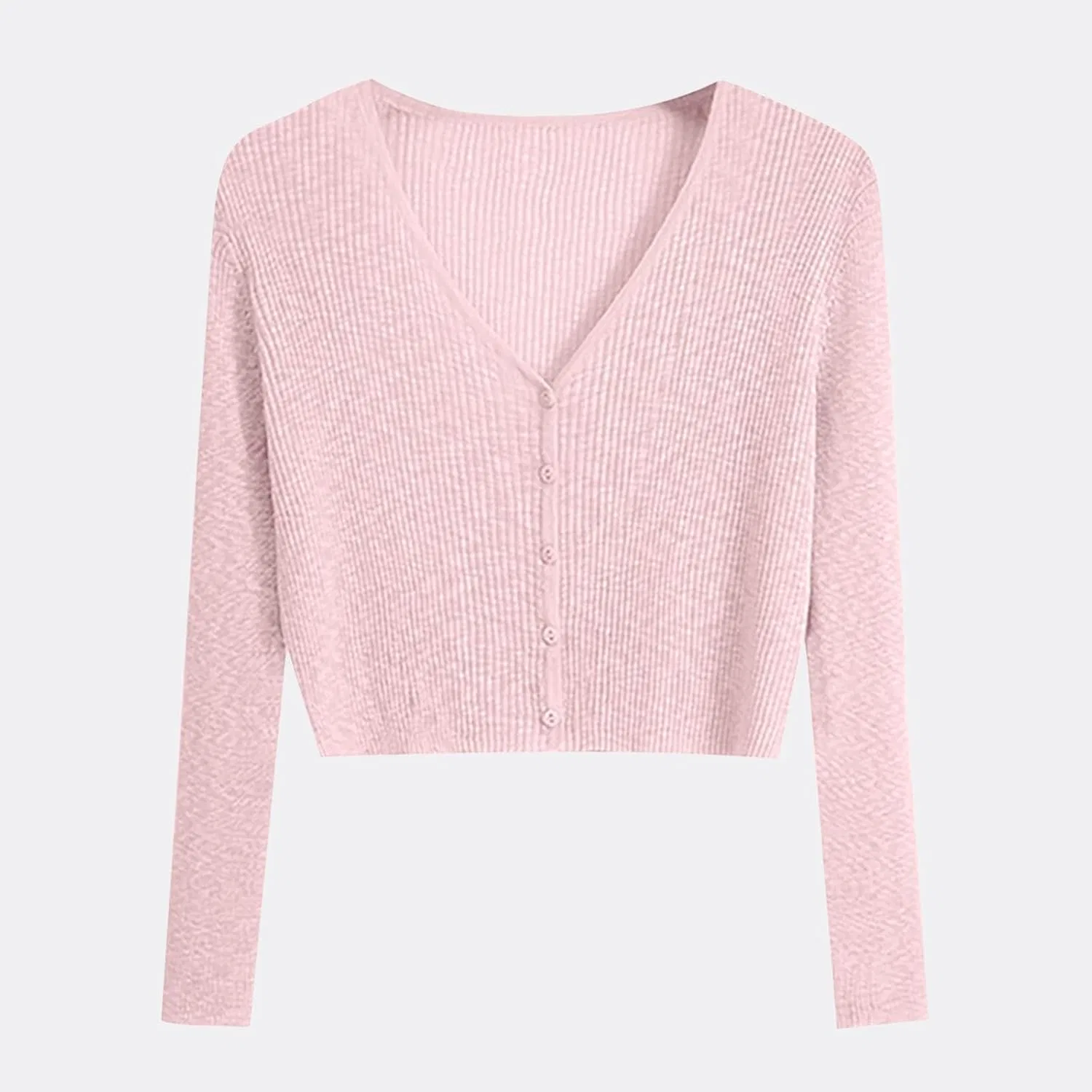 Женский вязаный кардиган с длинным рукавом Pelang, Pink — фото 2