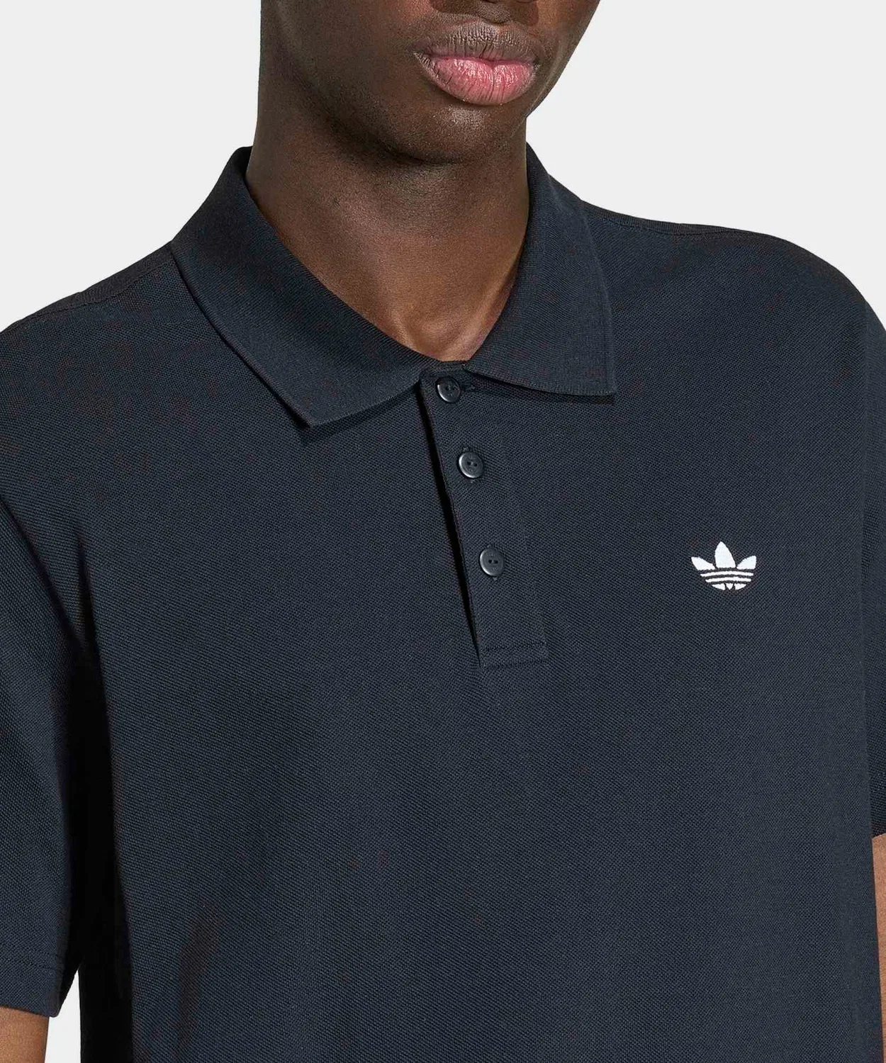 Мужская polo с коротким рукавом Trefoil Essentials Adidas, Черный — фото 3