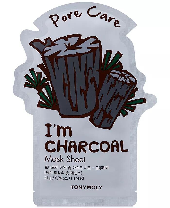 

Тканевая маска I'm Charcoal - (Уход за порами) Tonymoly, цвет Charcoal
