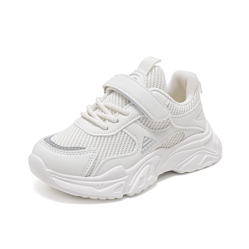 

Дышащая и нескользящая детская обувь для повседневной носки Babaya, белый