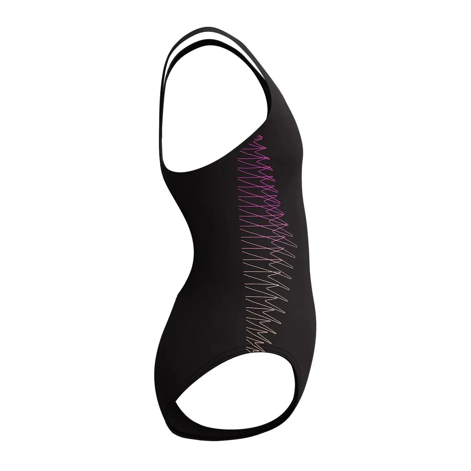 Детский цельный купальник для девочек Eco Placem Muscleb Speedo, Черный — фото 3