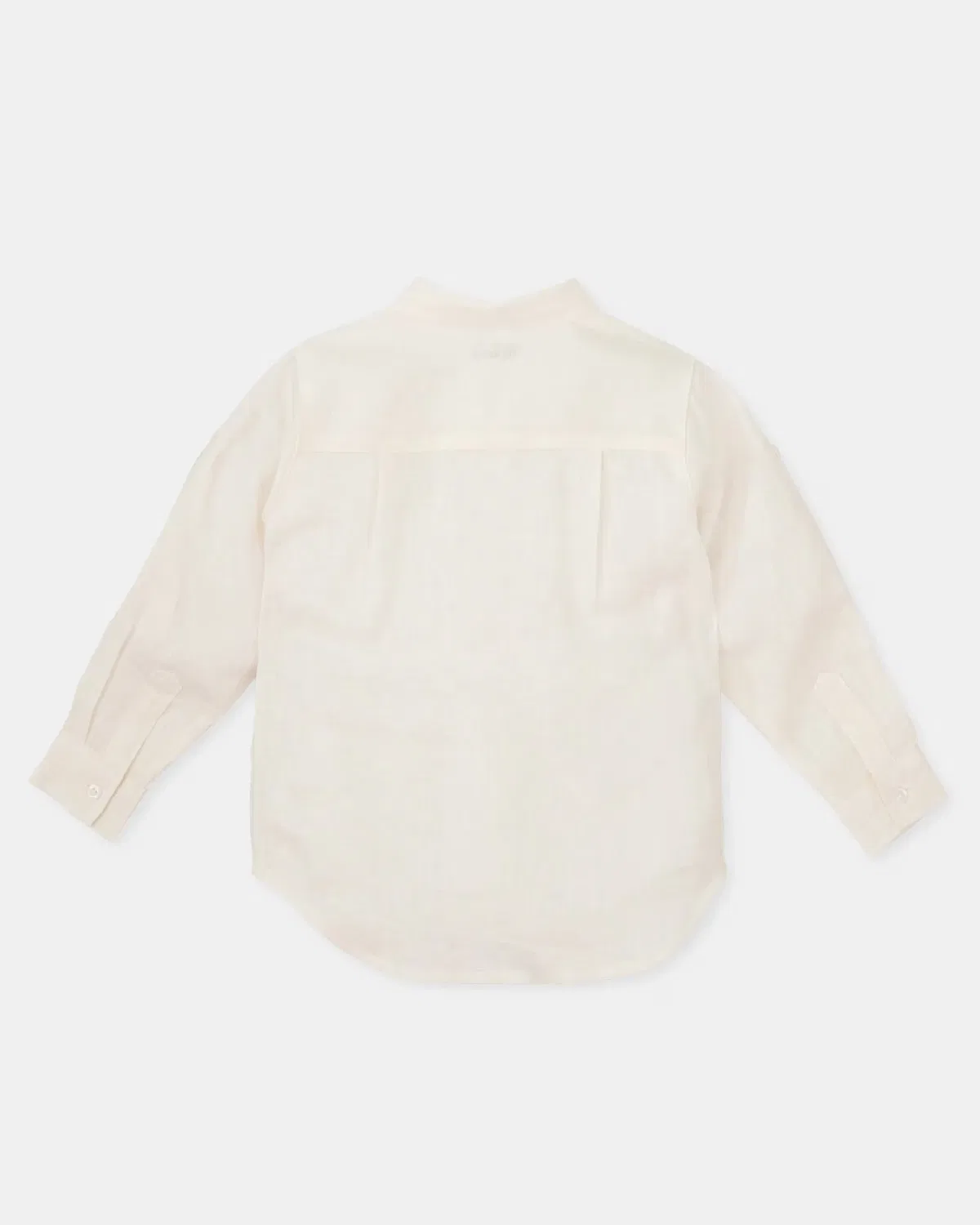 Детская рубашка с длинным рукавом из льна Tutto Piccolo, Blanco — фото 3