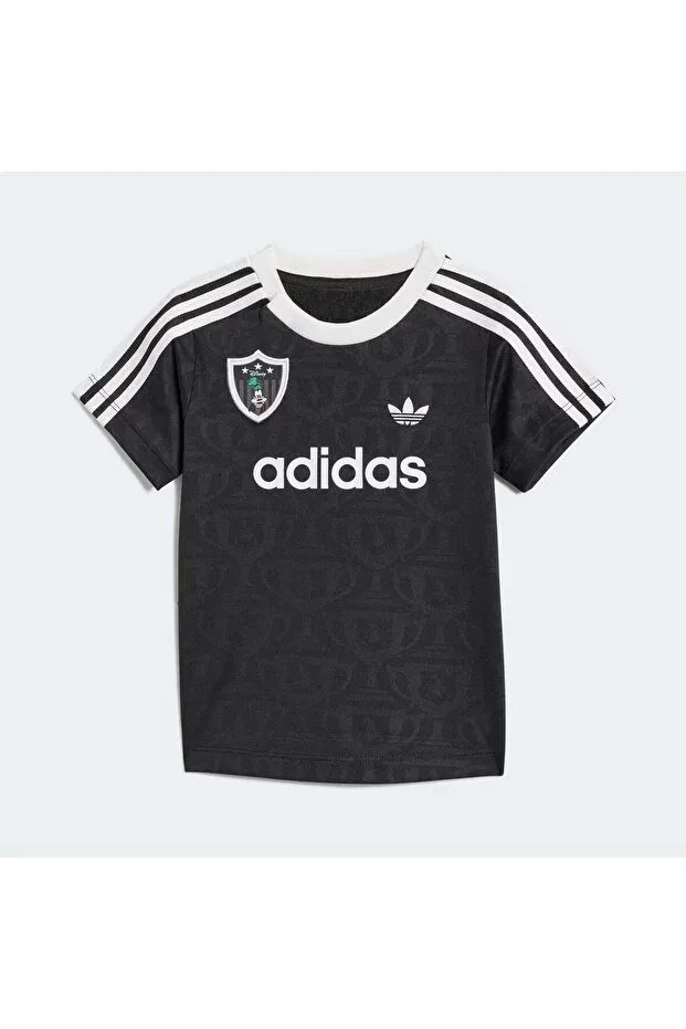 Детский спортивный комплект из трикотажа с принтом Disney Adidas, Black — фото 2
