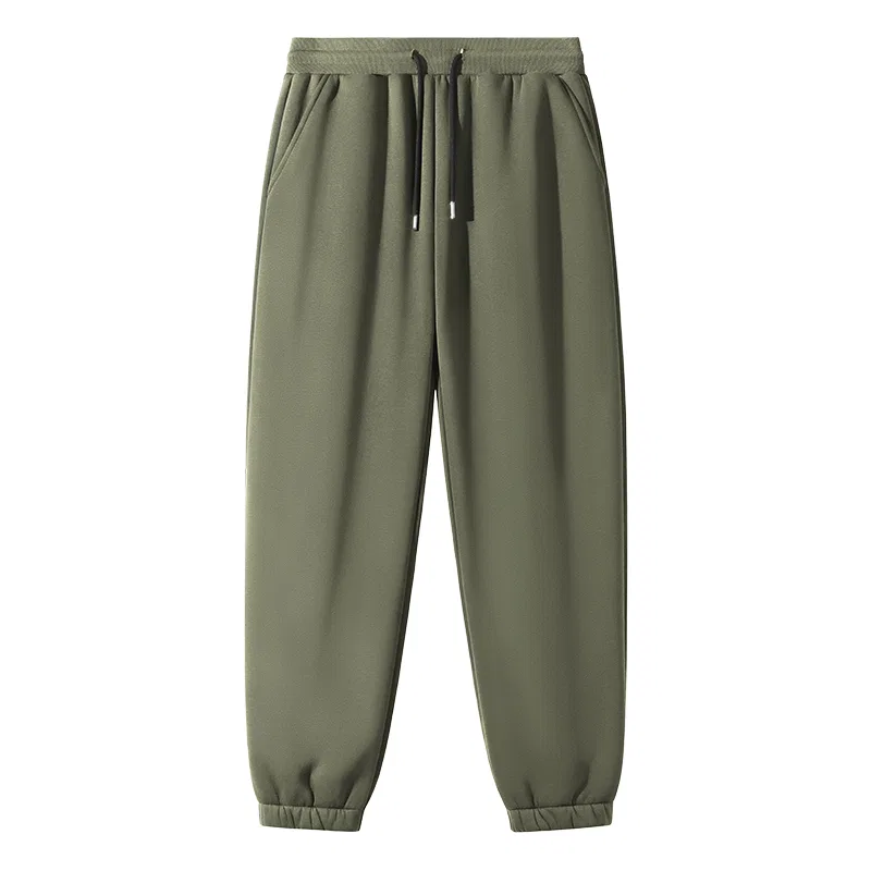 Детские утепленные спортивные штаны на флисе MINISO, Thickened Sherpa Gray Green