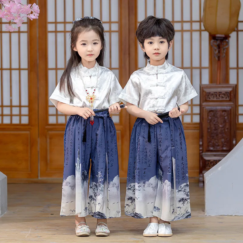 Детский комплект тан-костюм с принтом Lanza, Blue Set Unisex — фото 4