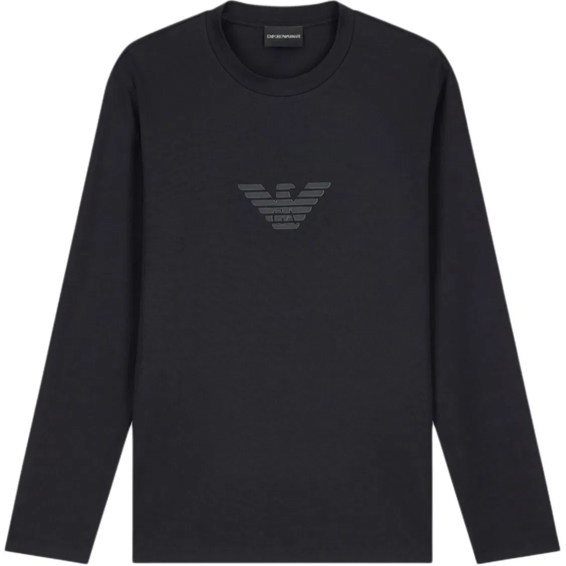 Мужская футболка с круглым вырезом Black Emporio Armani, Black
