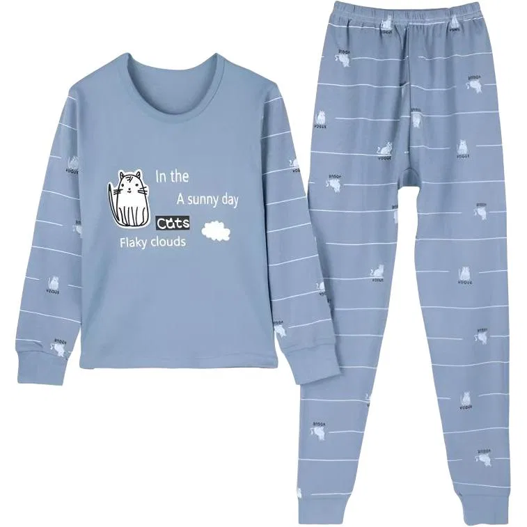 Детское термобелье Unisex Thermal Sets Cotton Gene, White Cat