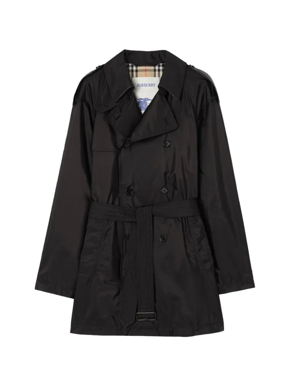 Тренч Burberry Leadenham миди, черный