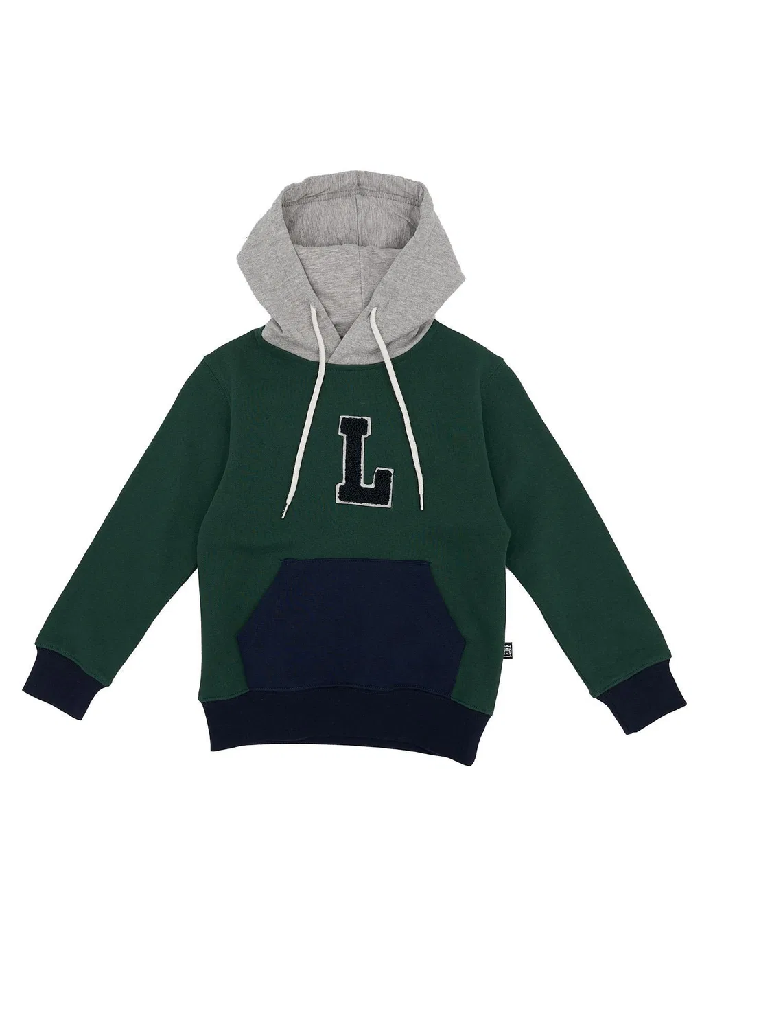 Детское худи с капюшоном College Leone 1947 Apparel, Grun