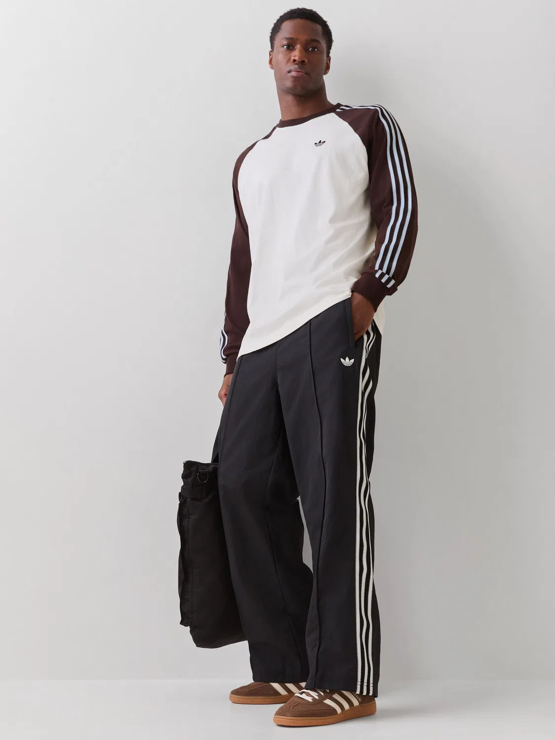 Футболка с длинным рукавом Britcore Cali, adidas Originals, бежевый — фото 2
