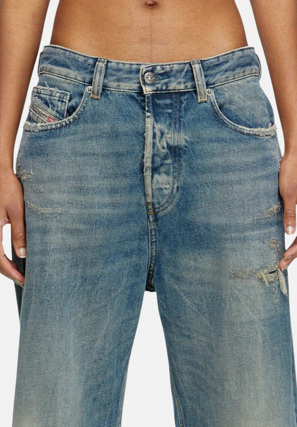 Джинсы - свободные джинсы Diesel, Blu Scuro — фото 3