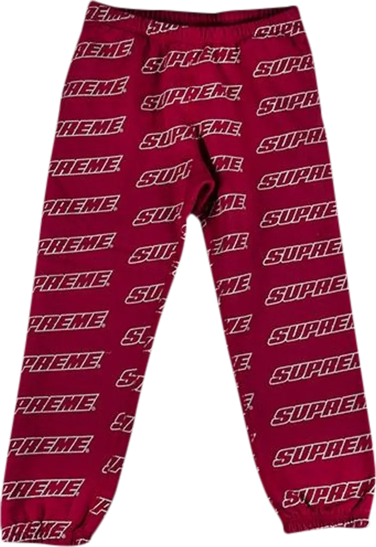 

Спортивные брюки Supreme Repeat Sweatpant 'Cardinal', красный